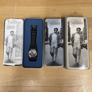 James Dean Wristwatch in tin w/ box & papers AVON 50th Anniversary 2004